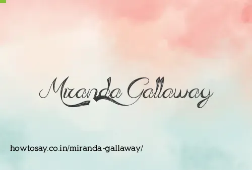 Miranda Gallaway