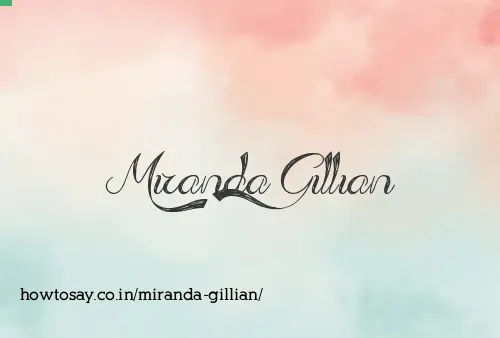 Miranda Gillian