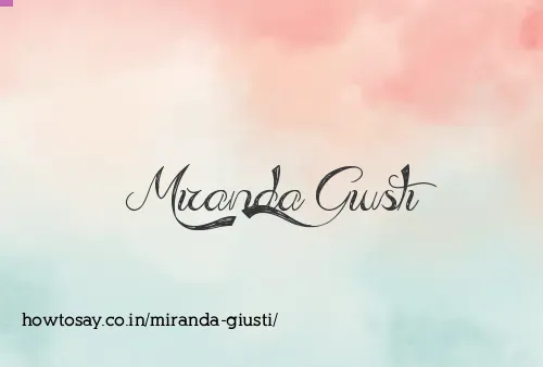Miranda Giusti