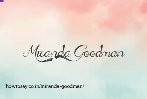 Miranda Goodman