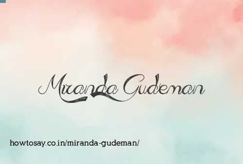 Miranda Gudeman