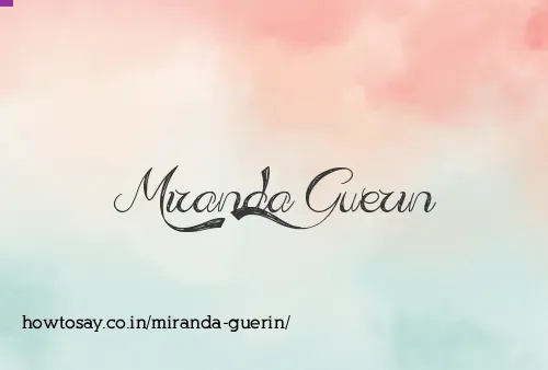 Miranda Guerin