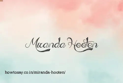 Miranda Hooten