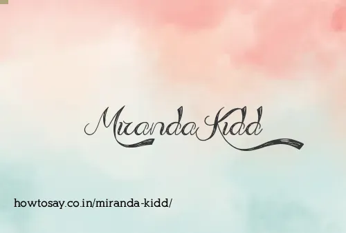 Miranda Kidd