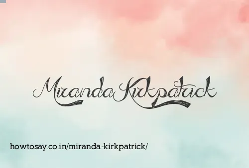 Miranda Kirkpatrick