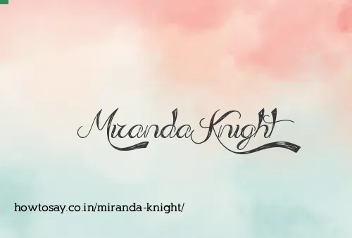 Miranda Knight