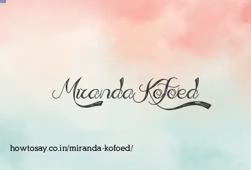 Miranda Kofoed