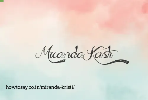 Miranda Kristi