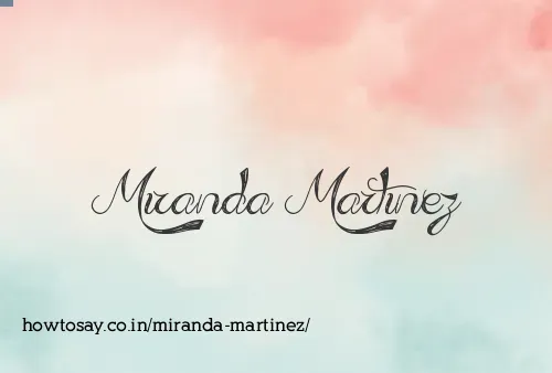 Miranda Martinez