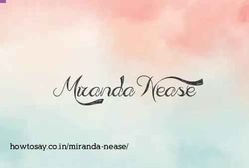Miranda Nease
