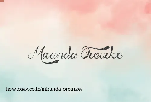 Miranda Orourke