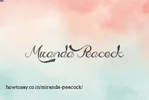 Miranda Peacock