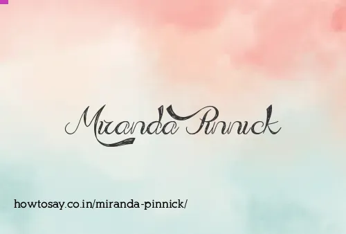 Miranda Pinnick