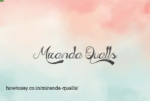 Miranda Qualls