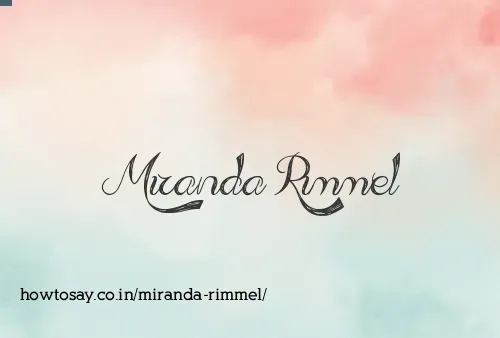 Miranda Rimmel