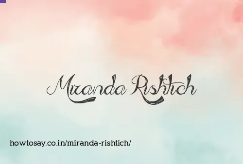 Miranda Rishtich