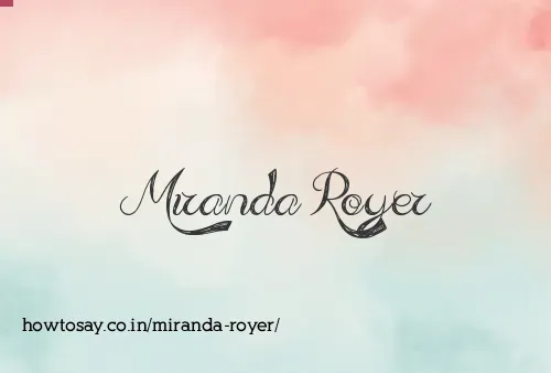 Miranda Royer