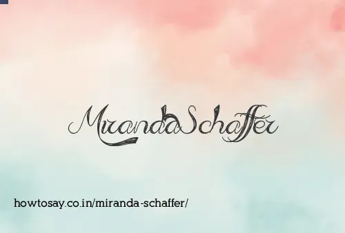 Miranda Schaffer
