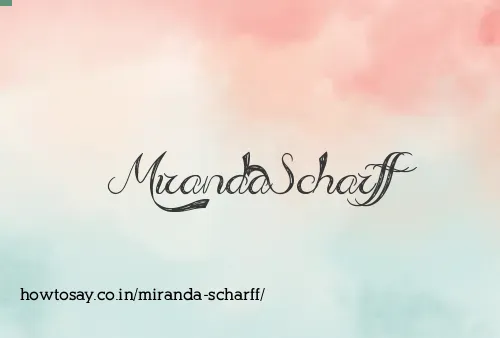 Miranda Scharff