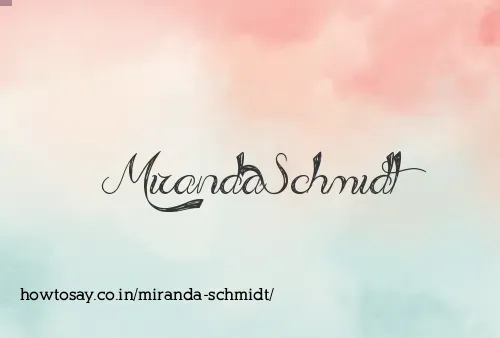 Miranda Schmidt