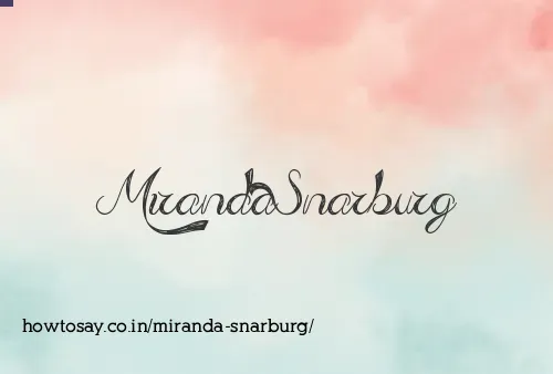 Miranda Snarburg