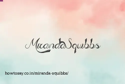 Miranda Squibbs