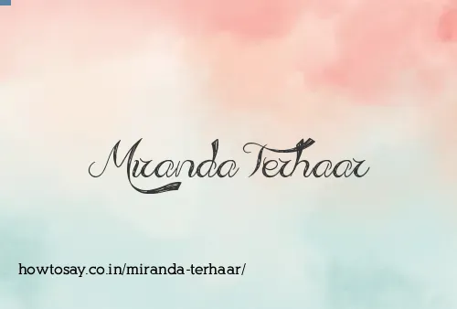 Miranda Terhaar