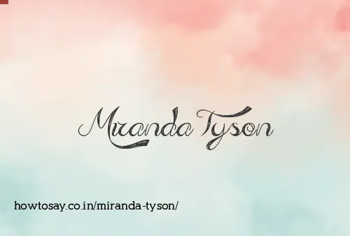 Miranda Tyson