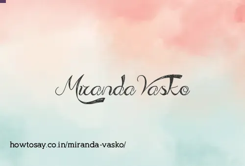 Miranda Vasko