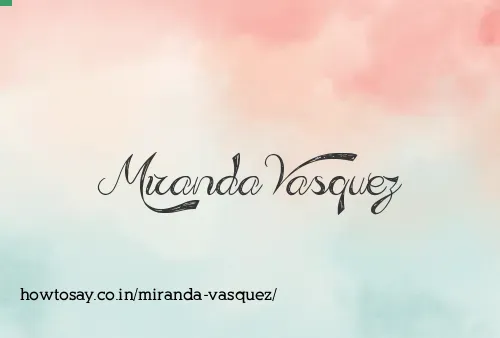Miranda Vasquez