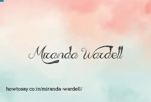 Miranda Wardell