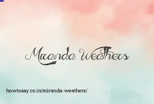 Miranda Weathers