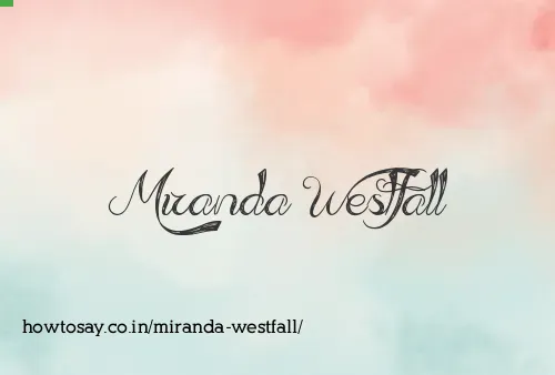 Miranda Westfall