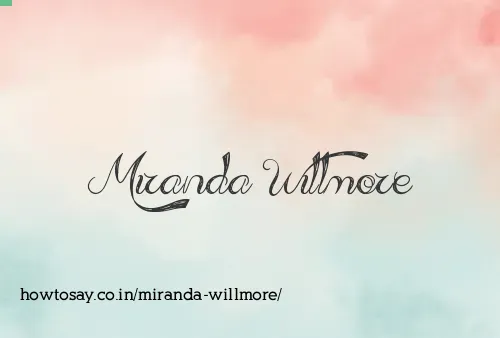 Miranda Willmore