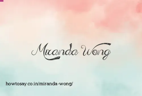 Miranda Wong