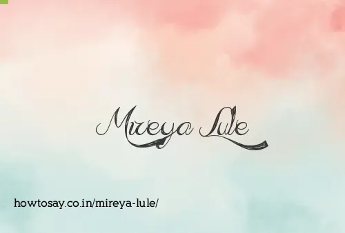 Mireya Lule