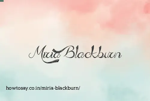 Miria Blackburn