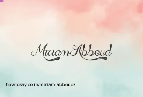 Miriam Abboud