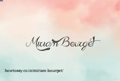Miriam Bourget