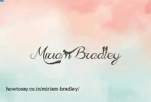 Miriam Bradley