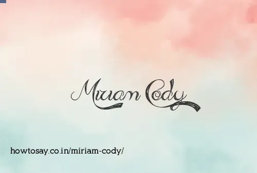 Miriam Cody