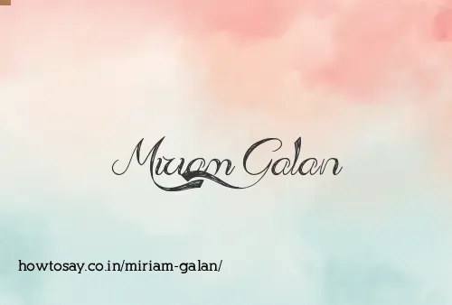 Miriam Galan