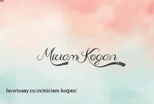 Miriam Kogan