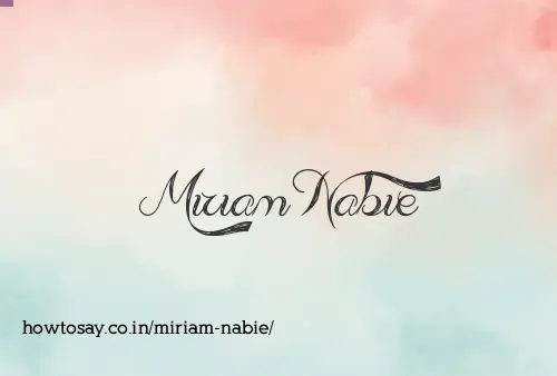 Miriam Nabie