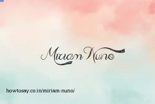 Miriam Nuno