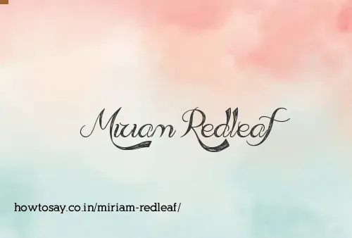 Miriam Redleaf