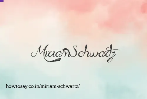 Miriam Schwartz