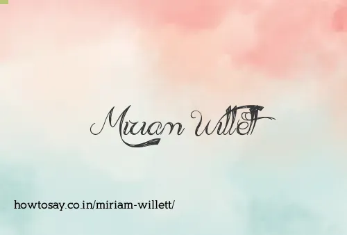 Miriam Willett