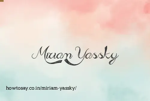 Miriam Yassky