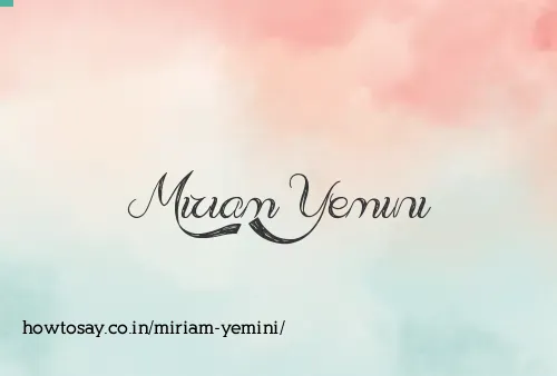 Miriam Yemini